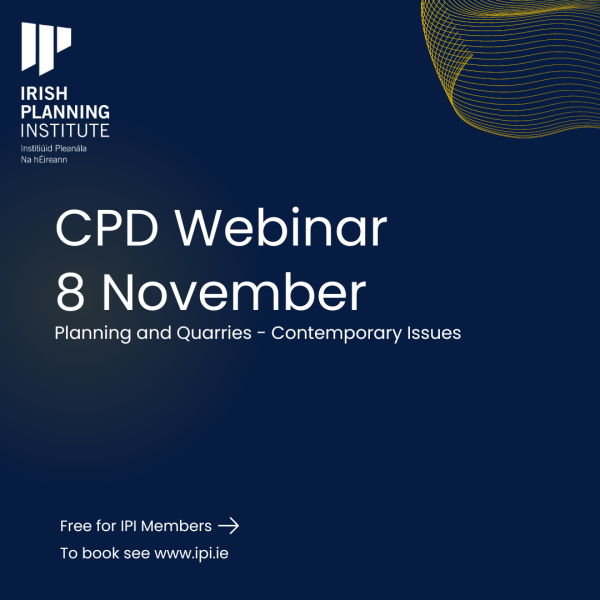 Webinar: Planning and Quarries (non-member)