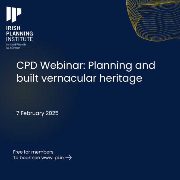 CPD Webinar: Planning and built vernacular heritage (Member)