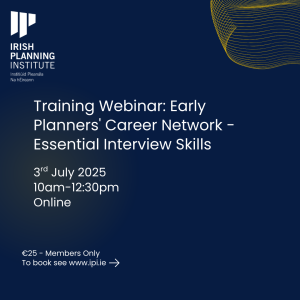 Training Webinar: Early Career Planners'  Network - Essential Interview Skills