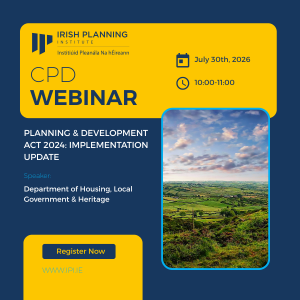 CPD Webinar: Planning & Development Act 2024 Implementation Update Member